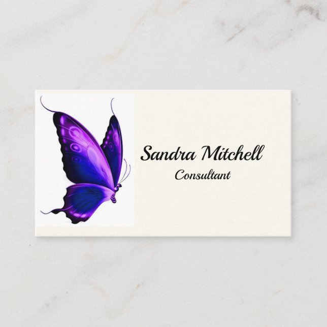 Papillon personnalisé Cartes de visite personnalis (Devant)