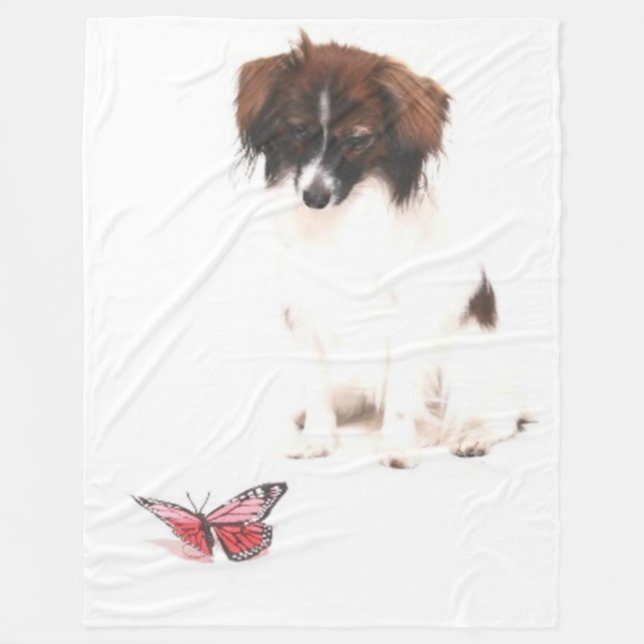 PAPILLON (PHALENE) und BUTTERFLY Fleece Blankes (Vorderseite)