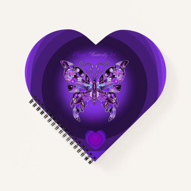 Papillon pourpre 31 Carnet (Devant)