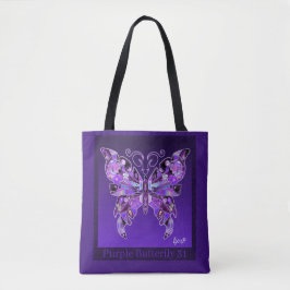 Papillon pourpre 31 Sac fourre-tout