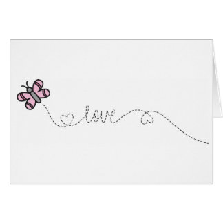 papillon rose d'amour