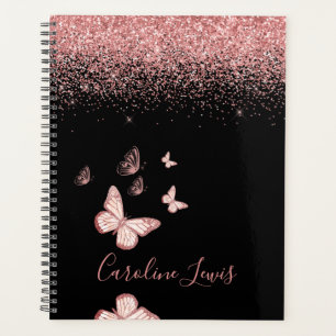 Papillon Rose Gold Parties scintillant 2023 Planne