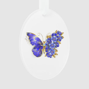 Papillon Saphir Fleur