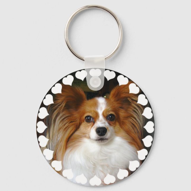 Papillon Schlüsselanhänger (Vorderseite)