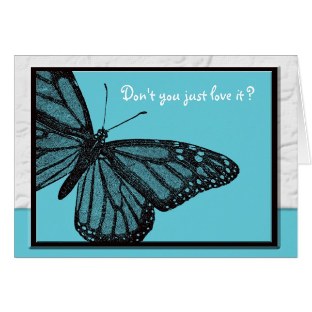 Papillon secret de bleu de copain (Devant horizontal)