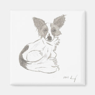Papillon Sketch Magnet