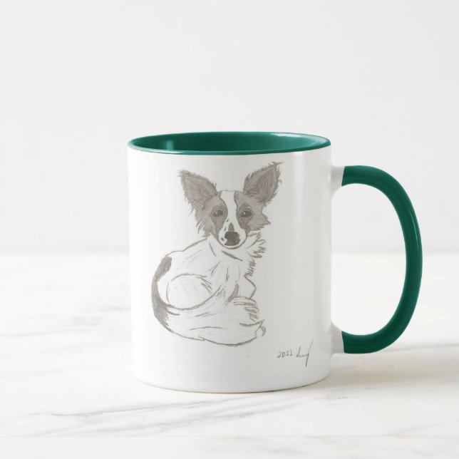 Papillon Sketch Mug (Droite)
