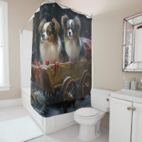 Papillon Snowy Sleigh Weihnachtsdekor