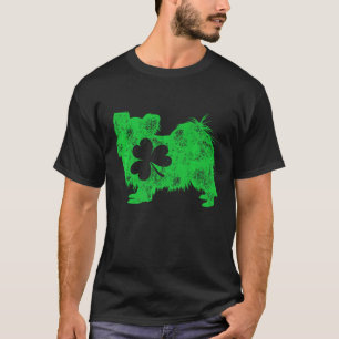 Papillon St Patricks Day Kleeblatt Continental Toy T-Shirt