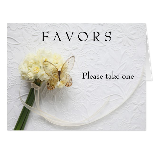 Papillon sur bouquet de fleurs (Devant horizontal)