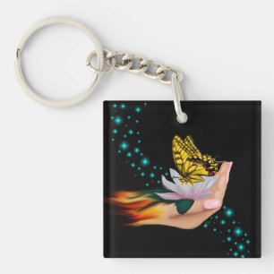 Papillon sur Lotus Bloom
