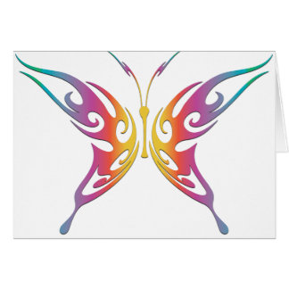 Papillon tribal d'arc-en-ciel