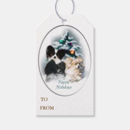 Papillon Trio Christmas Geschenkanhänger
