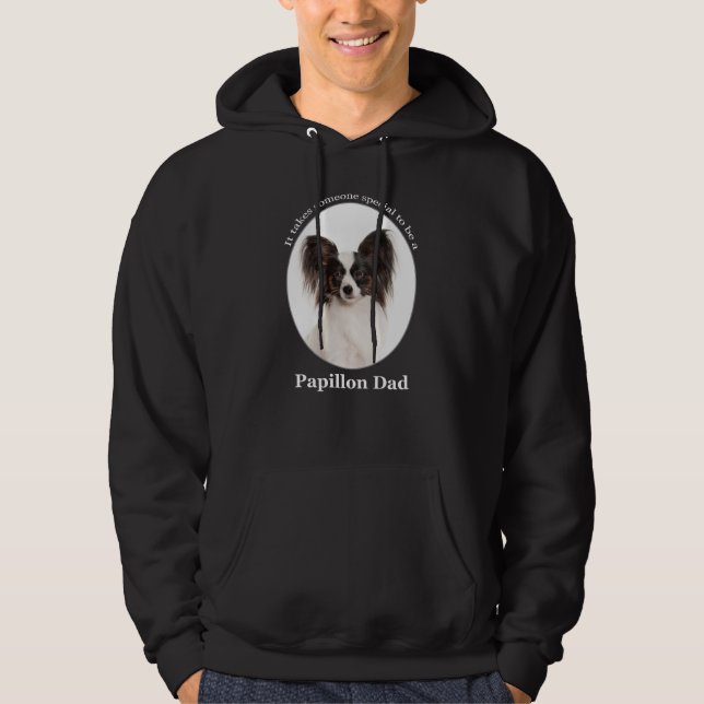 Papillon Vater Hoodie (Vorderseite)