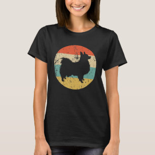 Papillon Vintage Retro Papillon Hund T-Shirt