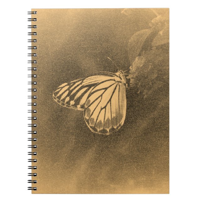 Papillon vintage sur Flower - Carnet (Devant)