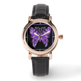 Papillon violet 31 Montre