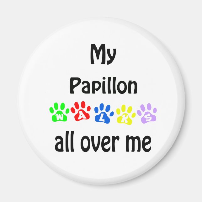 Papillon Walks Design Magnet (Vorne)