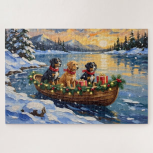 Papillon Weihnachtsboot-Feiertag
