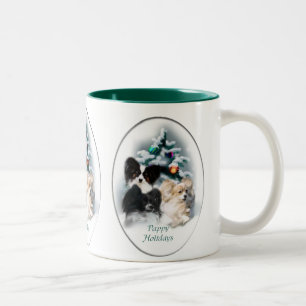 Papillon Weihnachtsgeschenke Zweifarbige Tasse