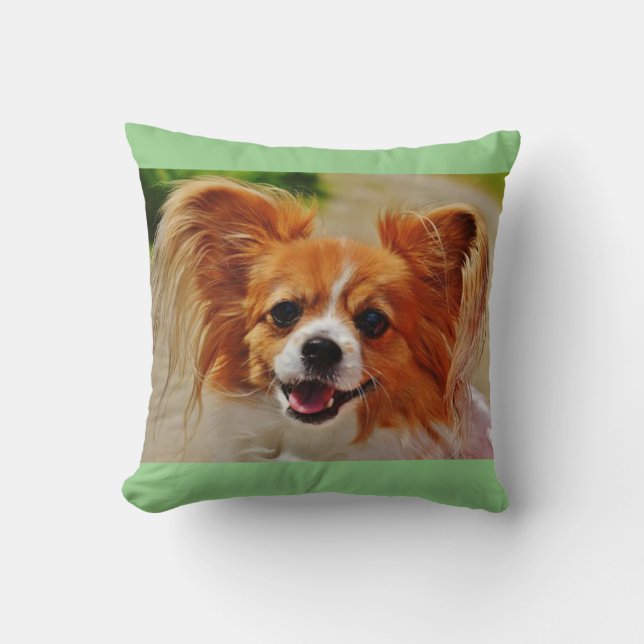 Papillon wirft Kissen. Kissen (Vorderseite)
