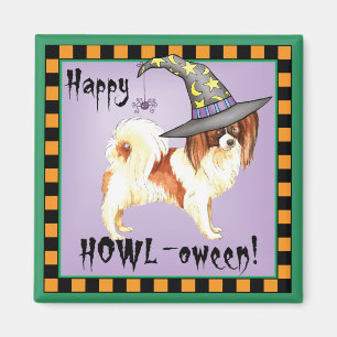 Papillon Witch Magnet
