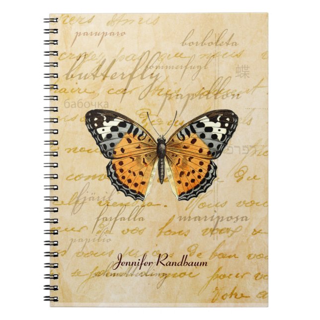 Papillon Words-Notebook Notizblock (Vorderseite)