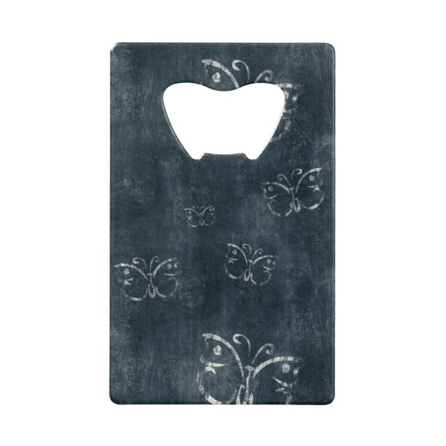 Papillons antiques sur bleu foncé (Devant)