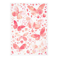 Papillons Aquarelle Coral rose Photo Imprimer