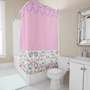 Papillons avec embellissement Douche rideau