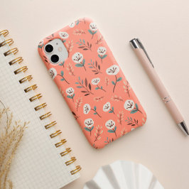 Papillons blancs sur Coque rouge gras