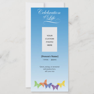 Papillons Carte commémorative de la fête de la vie