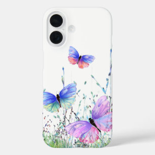 Papillons colorés coque iphone volant