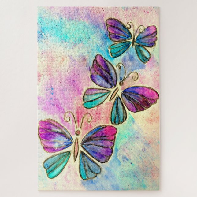 Papillons colorés Flying Puzzle Spring Joy (Vertical)