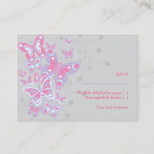Papillons (Cool Chic) Carte RSVP