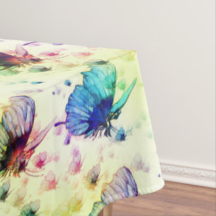 Papillons d'aquarelle nappe