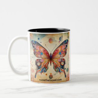Papillons de nom qui Novel café Mug