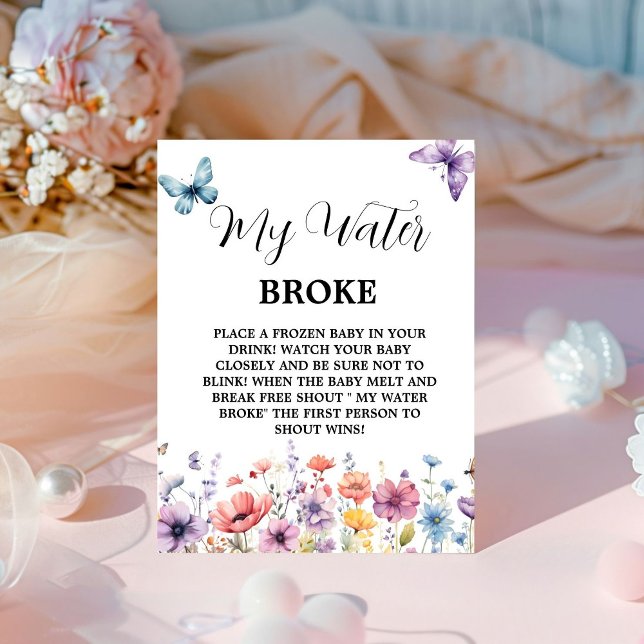 Papillons eau cassé Baby shower panneau de jeu (Créateur téléchargé)