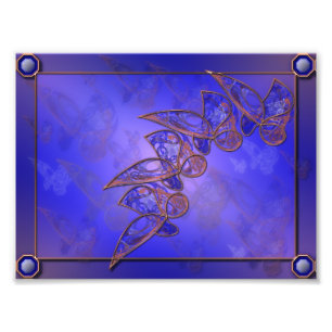 Papillons en cuivre Impression photo