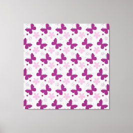 Papillons en toile étirée