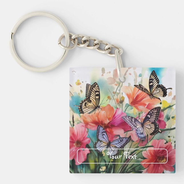 Papillons et fleurs (Devant)