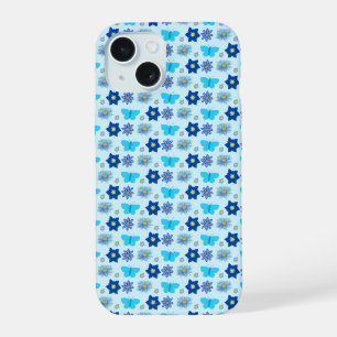 Papillons et fleurs bleus pour bébé garçon