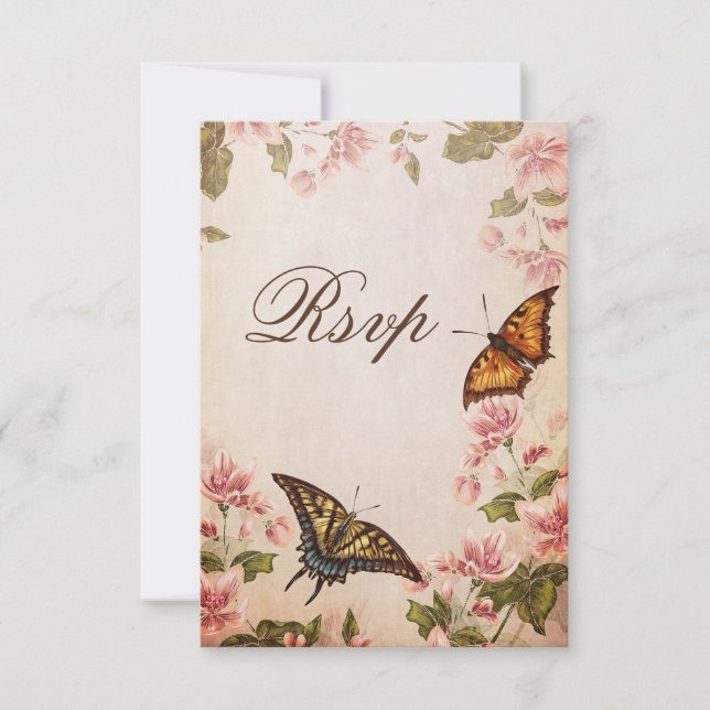 Papillons et fleurs d'amandes Vintages RSVP (Devant)