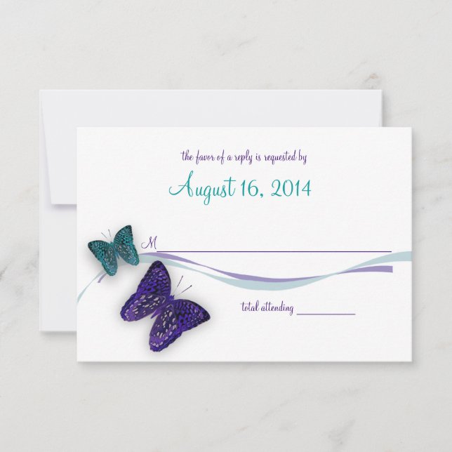 Papillons et réponse au ruban (Devant)