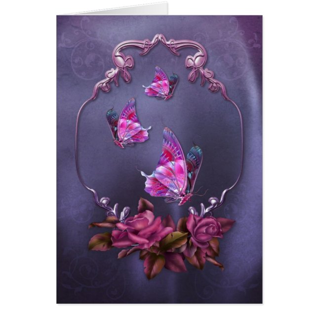 Papillons et roses (Devant)