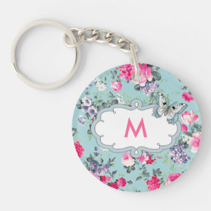 Papillons et Roses Personnalisé Monogrammes Porte