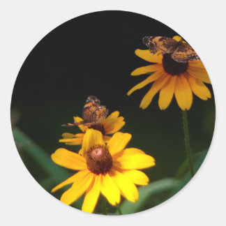 Papillons et Stickers Fleur sauvage