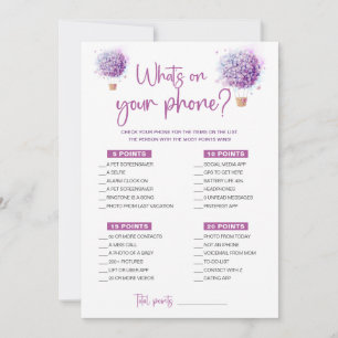 Papillons Lilac Ce qui est sur votre carte de jeu 