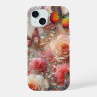 Papillons mousseux et roses