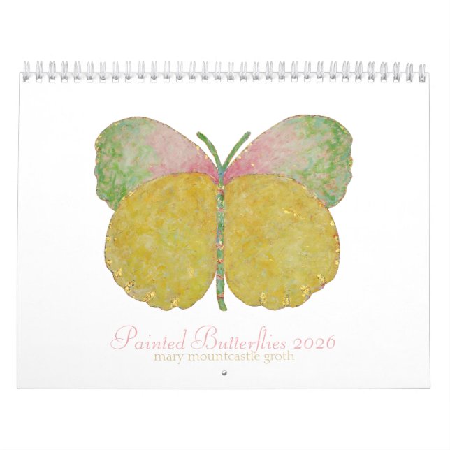 Papillons peints Calendrier 2026 (Protection)